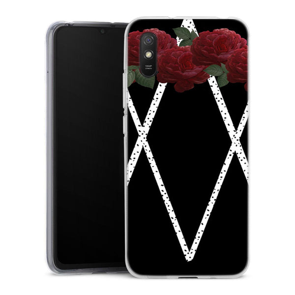 Coque Xiaomi Redmi 9A Ltflow | Housse silicone, antichocs, protection optimale - Motif floral