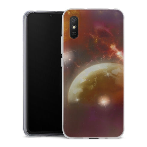 Coque Xiaomi Redmi 9A New Solar System | Housse silicone, antichocs, protection optimale - Motif floral