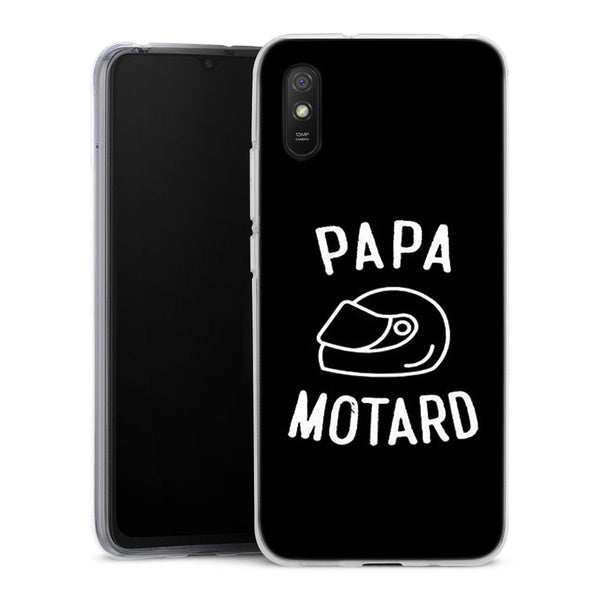 Coque Xiaomi Redmi 9A Papa Motard Passion
