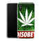 Coque Xiaomi Redmi 9A Weed Cannabis Disobey | Housse Antichoc Silicone Souple, Ultra Fine, Protection intégrale, Motif Floral