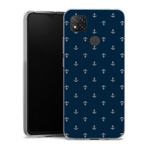Coque pour Xiaomi Redmi 9C Ancre Blue Marine