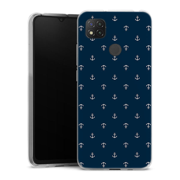 Coque pour Xiaomi Redmi 9C Ancre Blue Marine
