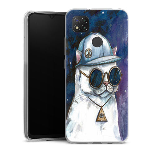 Coque Xiaomi Redmi 9C Chat Hipster