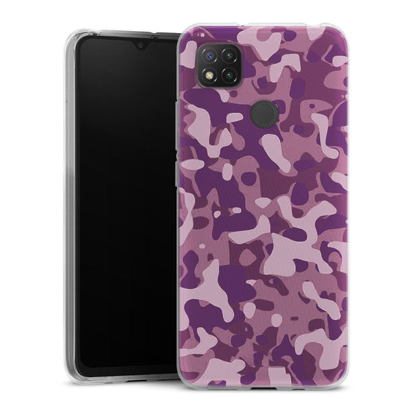 Coque pour Xiaomi Redmi 9C Camo Rose Army