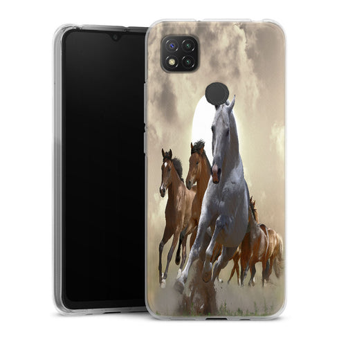 Coque Xiaomi Redmi 9C Cheval Blanc