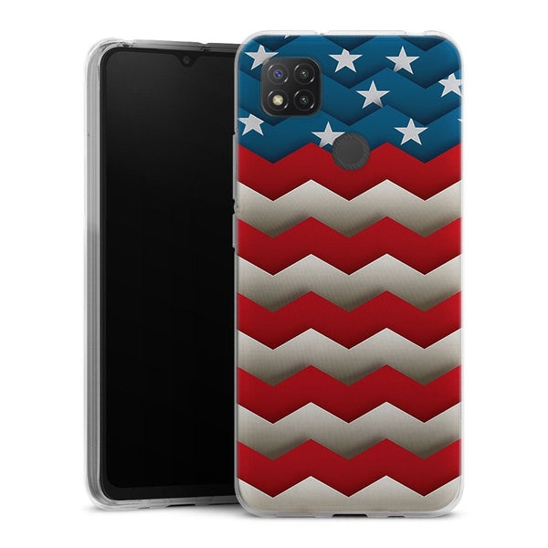 Coque pour Xiaomi Redmi 9C Usa Chevrons Vote