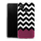 Coque pour Xiaomi Redmi 9C Chevrons Colorés Rose et Noir
