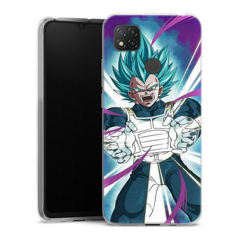 coque Xiaomi Redmi 9C Dragon Ball Super Vegeta SS God Attack