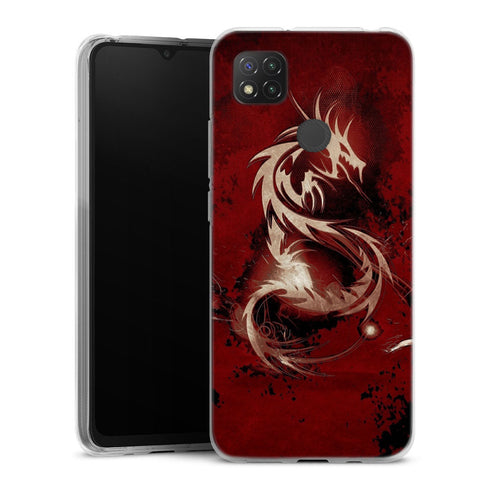 Coque pour Xiaomi Redmi 9C Dragon Rouge