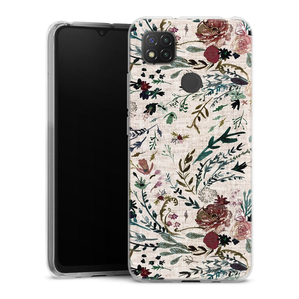 Coque Xiaomi Redmi 9C Fable Florale | Housse silicone, antichocs, protection optimale - Motif floral