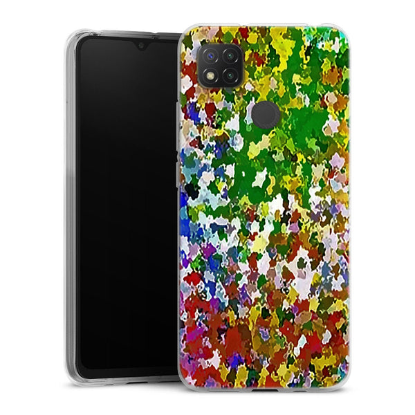 Coque Xiaomi Redmi 9C fleurs pour le printemps | Housse silicone, antichocs, protection optimale - Motif floral