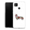 Coque Xiaomi Redmi 9C floral corgi | Housse silicone, antichocs, protection optimale - Motif floral race de Chien