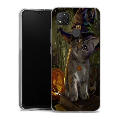 Coque Xiaomi Redmi 9C Halloween Cat