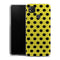 Coque pour Xiaomi Redmi 9C Jaune à Pois Noirs