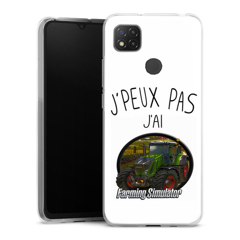 Coque Xiaomi Redmi 9C Je Peux pas j'ai Farming Simulator | Housse silicone, Protection optimale - Motif Jeux video Gaming