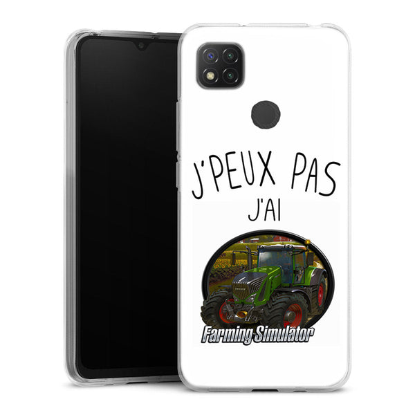 Coque Xiaomi Redmi 9C Je Peux pas j'ai Farming Simulator | Housse silicone, Protection optimale - Motif Jeux video Gaming