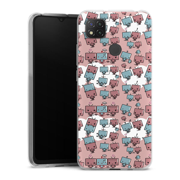 Coque Xiaomi Redmi 9C originale Kawaïi Robots