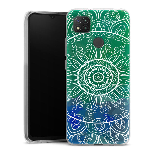 Coque pour Xiaomi Redmi 9C Green deal Mandala