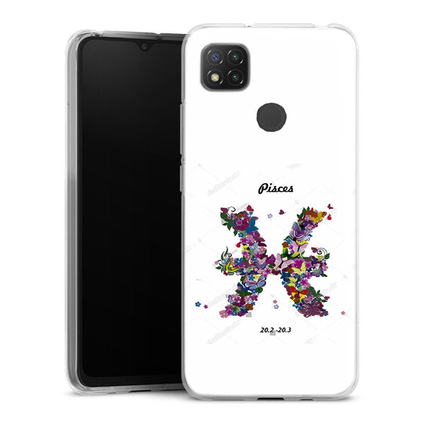 Coque Xiaomi Redmi 9C Motif Floral Poisson | Housse silicone, antichocs, protection optimale - Motif floral