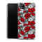 Coque Xiaomi Redmi 9C Motif de fleur rouge | Housse silicone, antichocs, protection optimale - Motif floral