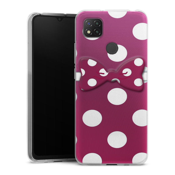 Coque pour Xiaomi Redmi 9C Minnie Noeud Rose