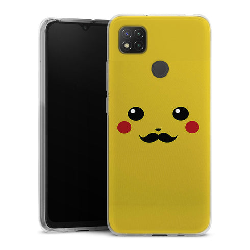Coque Xiaomi Redmi 9C Pika Moustaches | Housse silicone, Protection optimale - Motif Jeux video Gaming