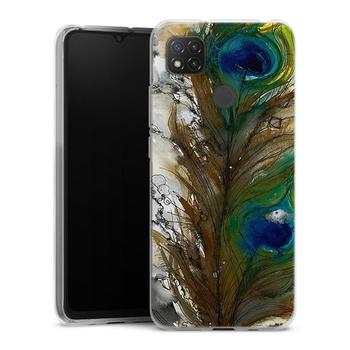 Coque Xiaomi Redmi 9C Plume de Paon