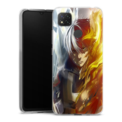 coque Xiaomi Redmi 9C Shoto Todoroki ice and fire