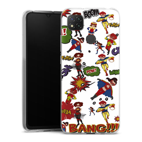 coque Xiaomi Redmi 9C Super Heros Blanc