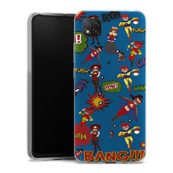 coque Xiaomi Redmi 9C Super Heros Bleu