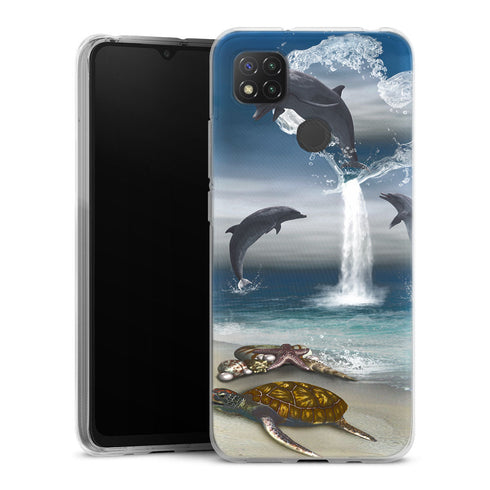 Coque Xiaomi Redmi 9C Dauphins Heureux