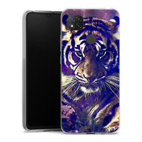 Coque Xiaomi Redmi 9C Tigre Bleu de Russie