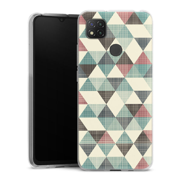 Coque pour Xiaomi Redmi 9C Triangles Vintage