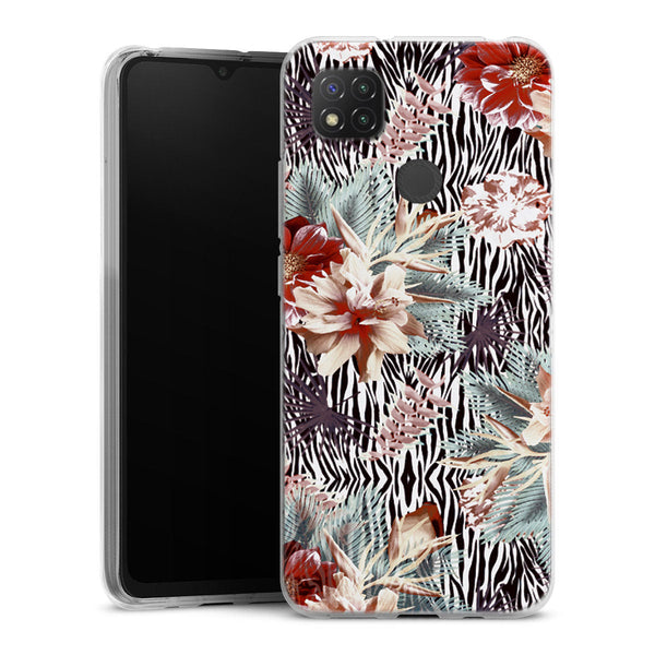 Coque Xiaomi Redmi 9C Tropicallia | Housse silicone, antichocs, protection optimale - Motif floral