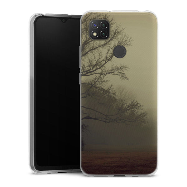 Coque Xiaomi Redmi 9C A Gathering of Fog | Housse silicone, antichocs, protection optimale - Motif floral