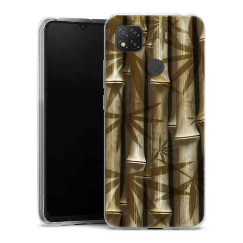 Coque Xiaomi Redmi 9C Bamboo Art | Housse silicone, antichocs, protection optimale - Motif floral Bois