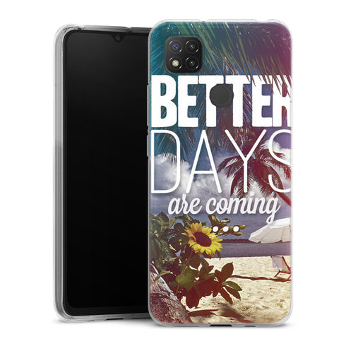 Coque Xiaomi Redmi 9C Better Days | Housse silicone, antichocs, protection optimale - Motif floral