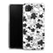 Coque Xiaomi Redmi 9C Black Flower | Housse silicone, antichocs, protection optimale - Motif floral noir