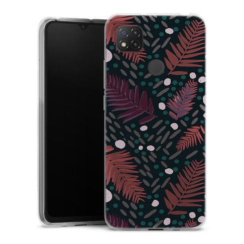 Coque Xiaomi Redmi 9C Bungalow Nights | Housse silicone, antichocs, protection optimale - Motif floral Violet