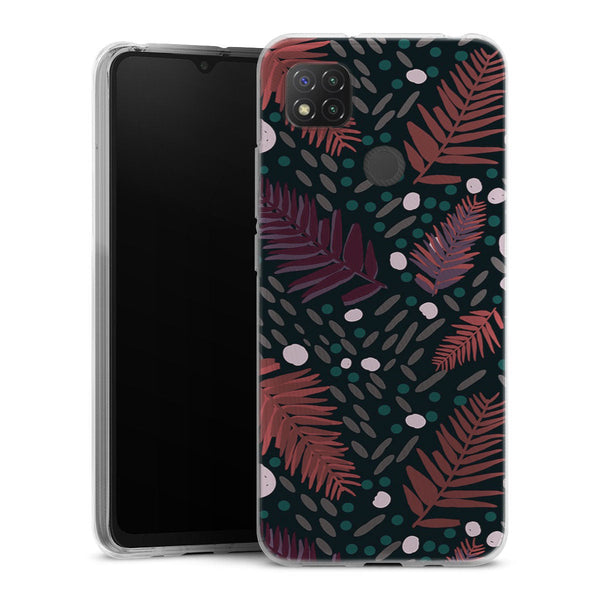 Coque Xiaomi Redmi 9C Bungalow Nights | Housse silicone, antichocs, protection optimale - Motif floral Violet