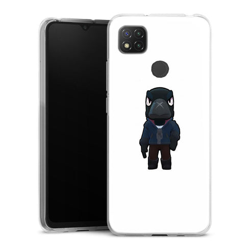 Coque Xiaomi Redmi 9C Corbac Brawl Stars | Housse silicone, Protection optimale - Motif Jeux video Gaming