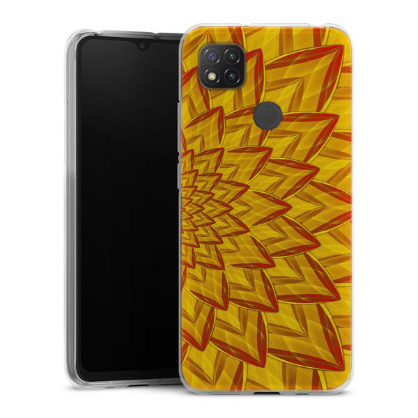 Coque Xiaomi Redmi 9C Dahlia Burning | Housse silicone, antichocs, protection optimale - Motif floral