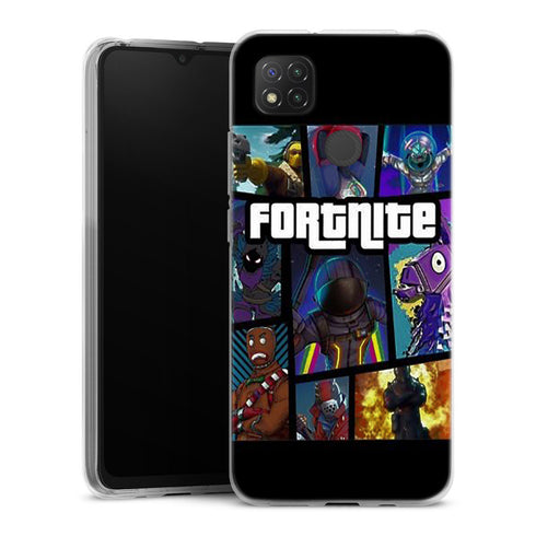 Coque Xiaomi Redmi 9C Fortnite Battle Royale | Housse silicone, Protection optimale - Motif Jeux video Gaming