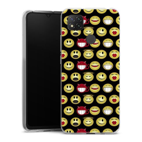 Coque pour Xiaomi Redmi 9C Funny smileys