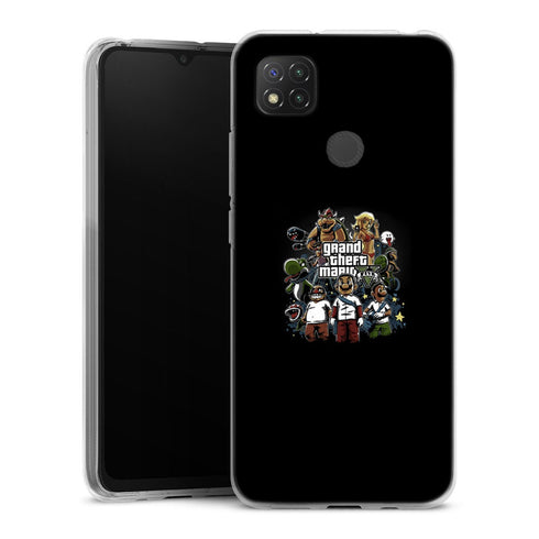 Coque Xiaomi Redmi 9C Grand Theft Mario | Housse silicone, Protection optimale - Motif Jeux video Gaming