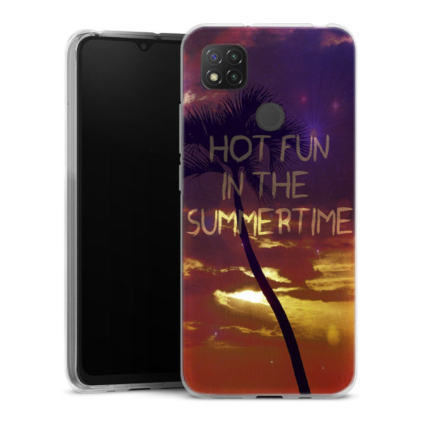 Coque Xiaomi Redmi 9C Hot Fun in The Summertime | Housse silicone, antichocs, protection optimale - Motif floral