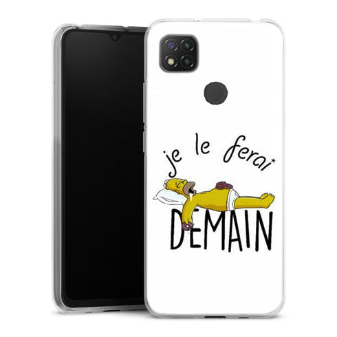 coque Xiaomi Redmi 9C Je le ferai demain Homer donuts