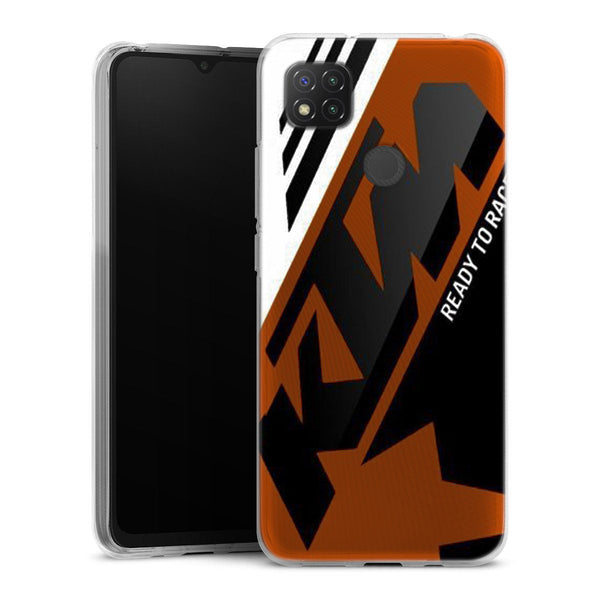 coque telephone Redmi 9C originale KTM Racing Orange and Black