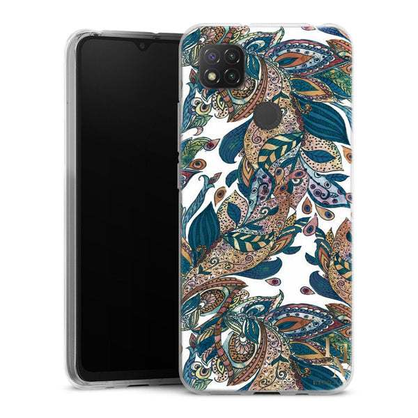 Coque Xiaomi Redmi 9C Leaf | Housse silicone, antichocs, protection optimale - Motif floral Feuille