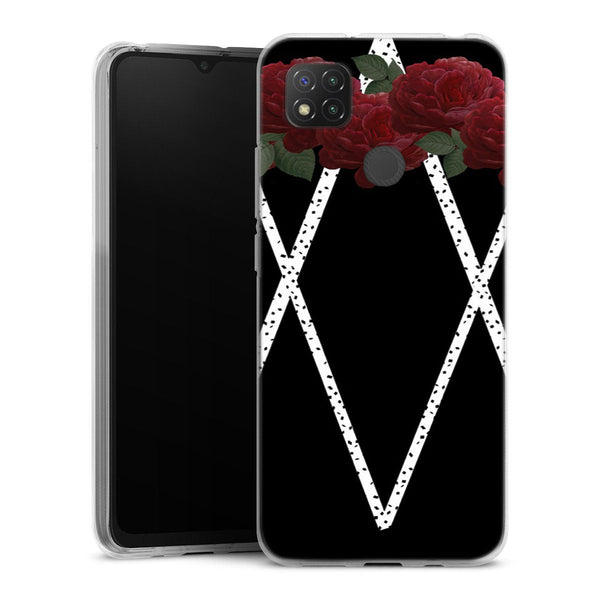 Coque Xiaomi Redmi 9C Ltflow | Housse silicone, antichocs, protection optimale - Motif floral